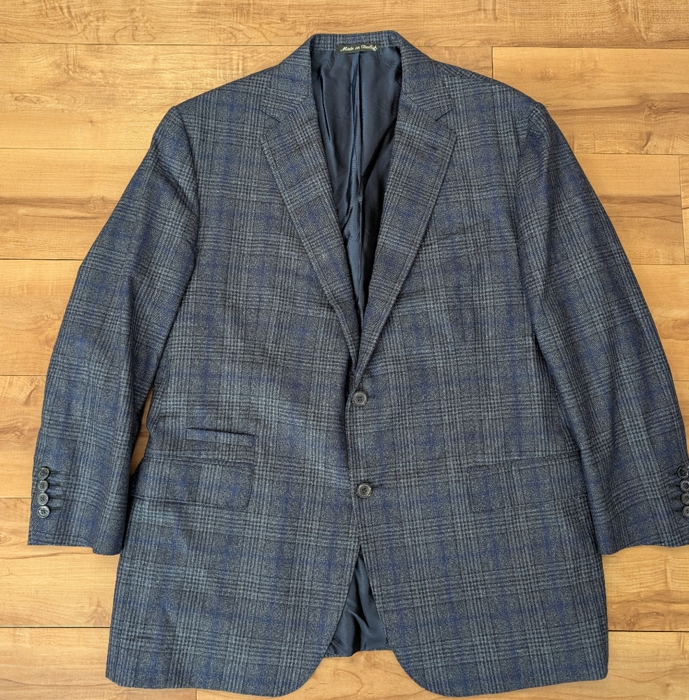 Nicola SANTARELLI Sport Coat Blazer 100% Virgin Wool 2 Button, Mint Cond Sz 48R